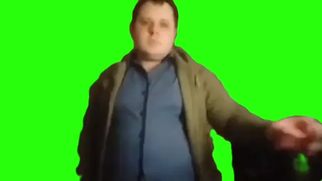 Забавный момент на зеленом фоне
