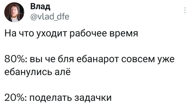 На что уходит рабочее время