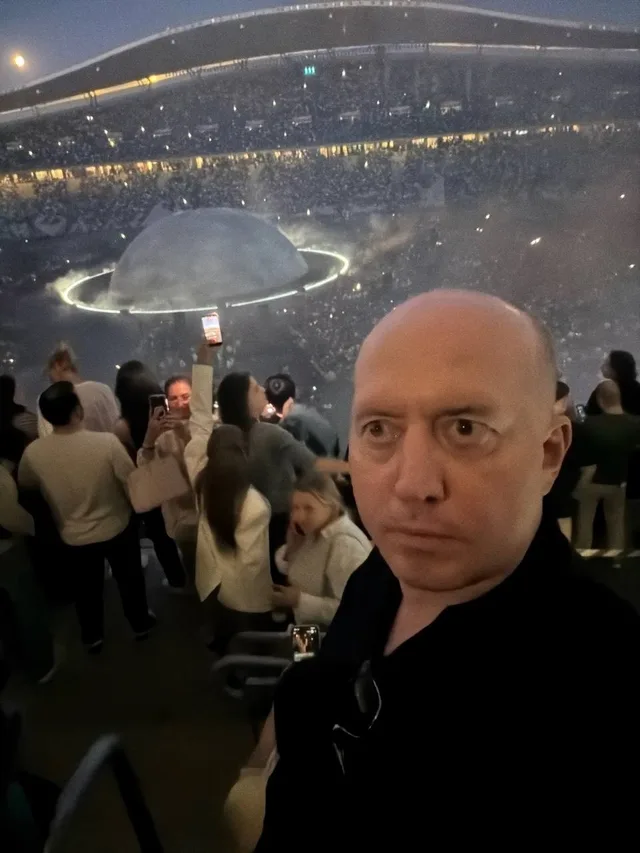 Сергей Бурунов на концерте Kanye West