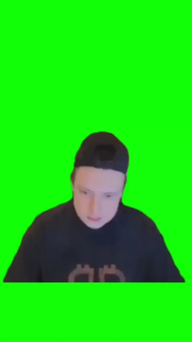 Мем Чиназес на зеленом фоне