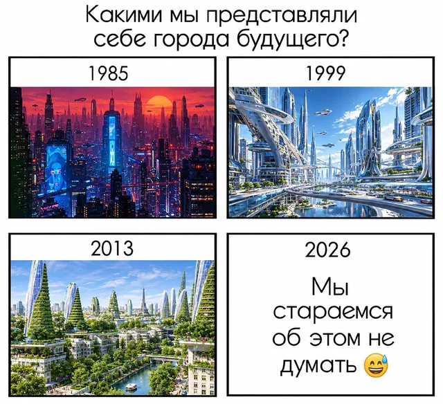 Статичное изображение, разбитое на четыре блока с текстом и иллюстрациями.