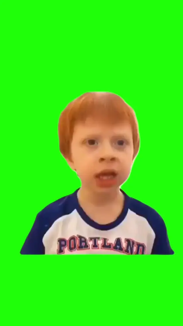 Персонаж на зеленом фоне для монтажа