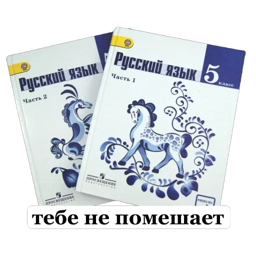 Статичное изображение учебников с наложенным текстом