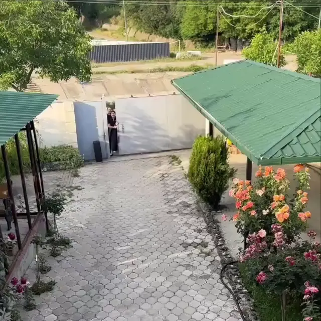 Пранк с громким криком в воротах