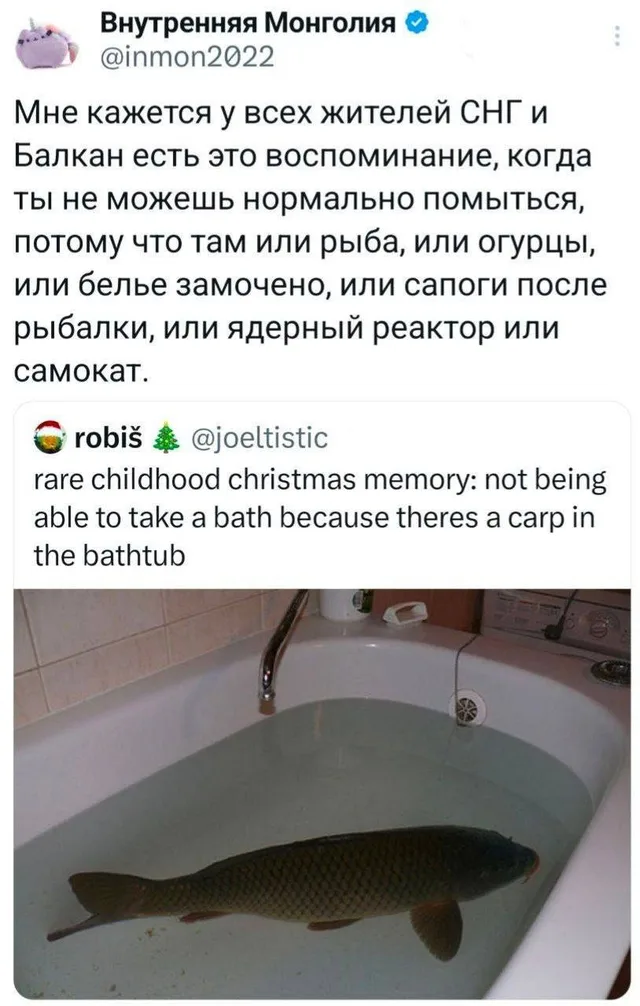 Рыба в ванной