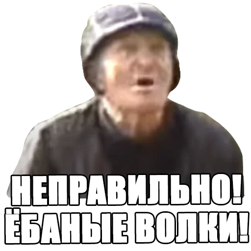 Неправильно! Ёбаные волки!
