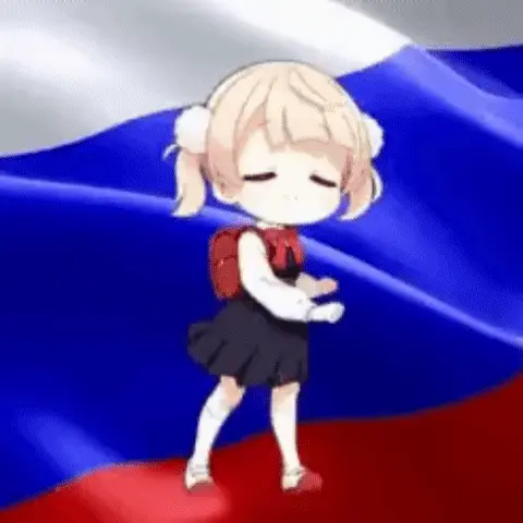 Персонаж совершает повторяющиеся танцевальные движения, покачиваясь из стороны в сторону и двигая руками в такт. — аниме-девочка в стиле чиб