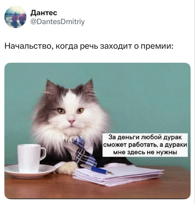 Начальство, когда речь заходит о премии