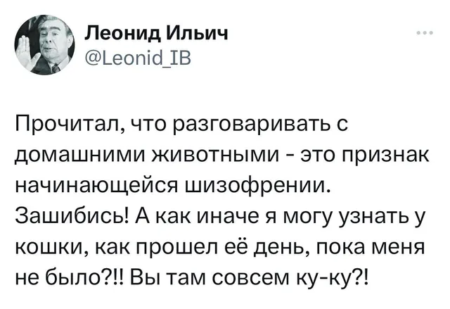Статичное изображение твита. — мужчина на аватарке (Леонид Ильич)