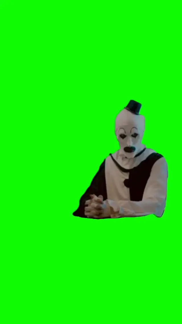 Клоун Арт безумно смеется