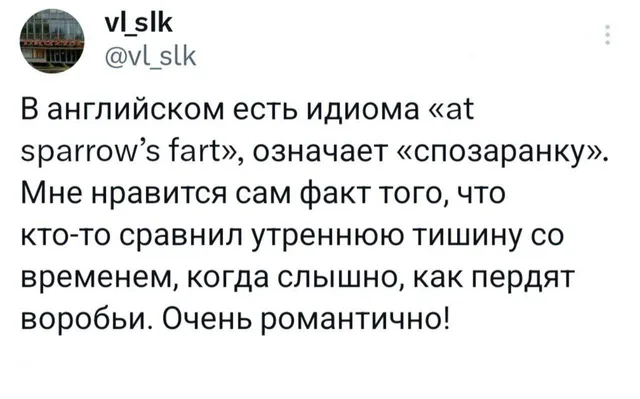 Статичное изображение текста твита. — автор поста @vl_slk