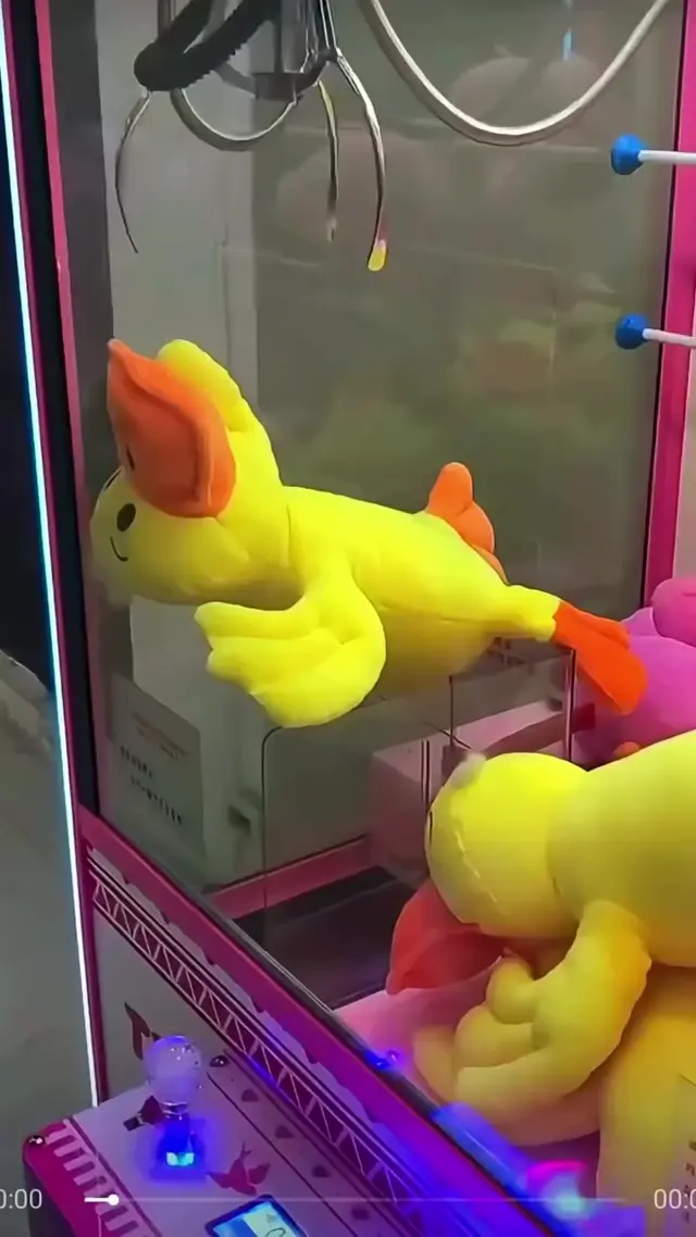 Утка застряла в автомате с игрушками
