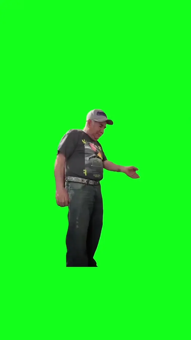 Танцующий дед на хромакее