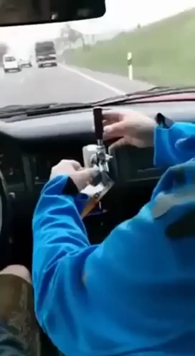 Пивной кран в машине