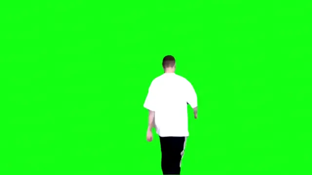 Парень ищет лифт на хромакее