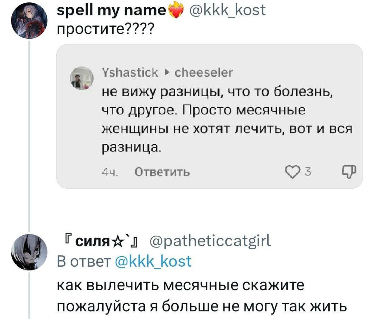 Как вылечить месячные: мастер-класс по троллингу