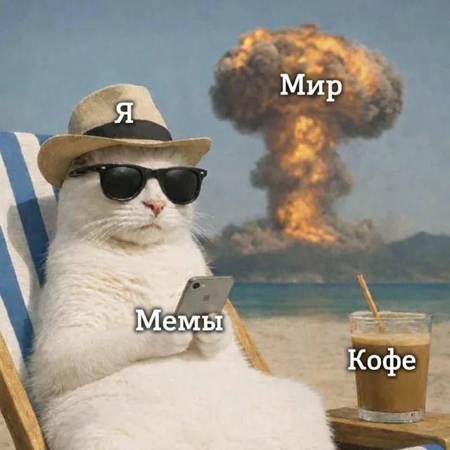Я, мемы и кофе на фоне рушащегося мира
