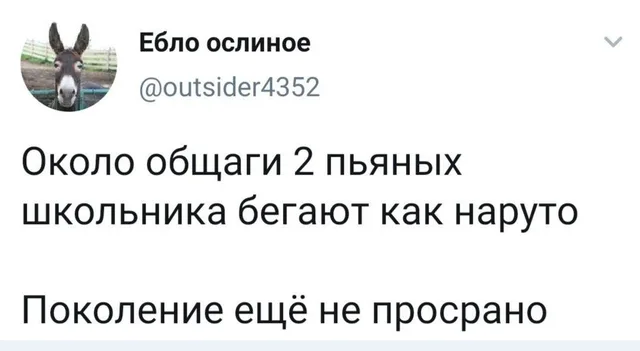 Статичное изображение текста твита — автор поста с ником @outsider4352