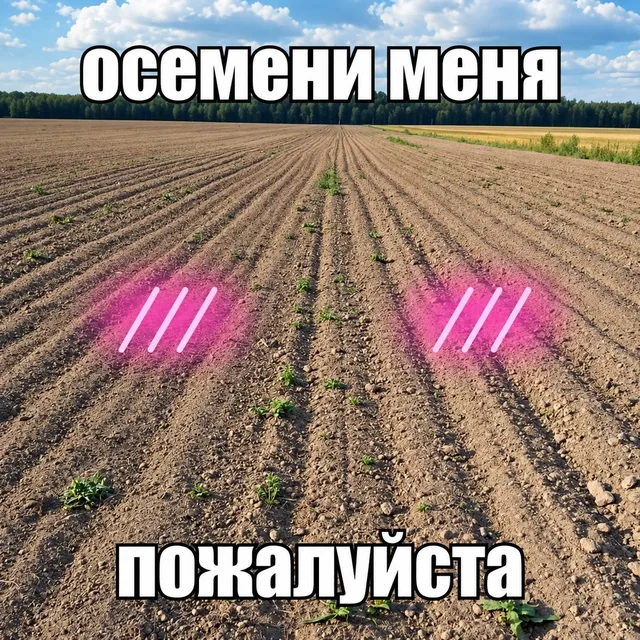 Статичное изображение пейзажа с текстом и графическим наложением