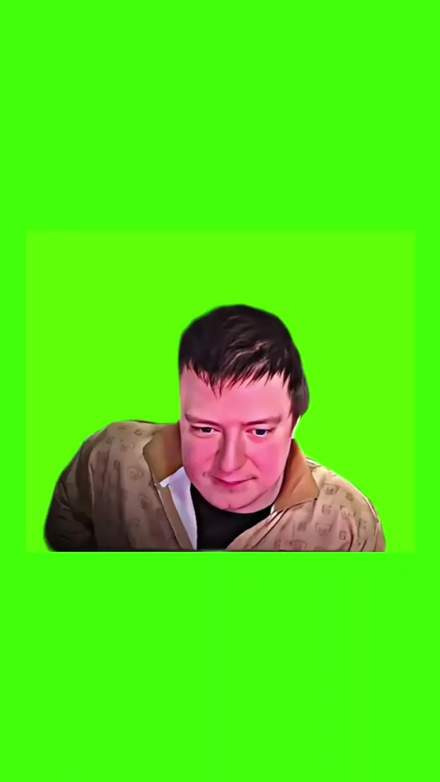 Шок и осознание на хромакее
