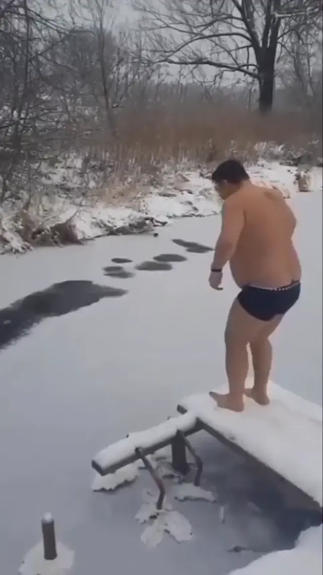 Да ладно, помчали! Прыжок на лед