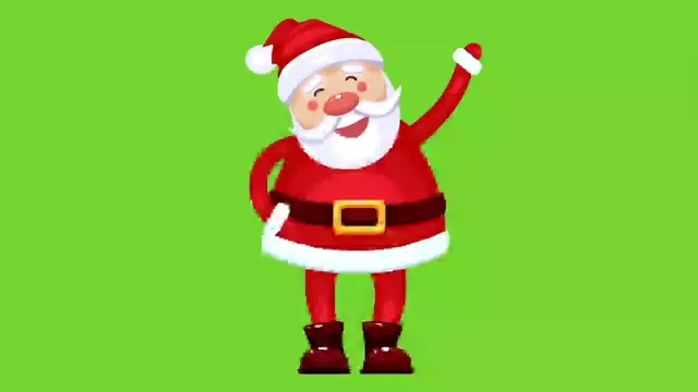 Смеющийся Санта Клаус Ho-Ho-Ho на зеленом фоне