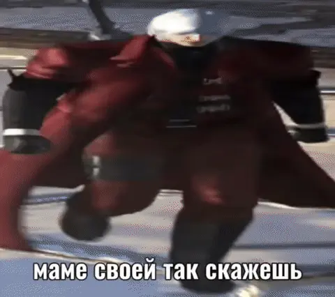 Данте идет вперед уверенной походкой, видео зациклено на этом движении — Данте из Devil May Cry