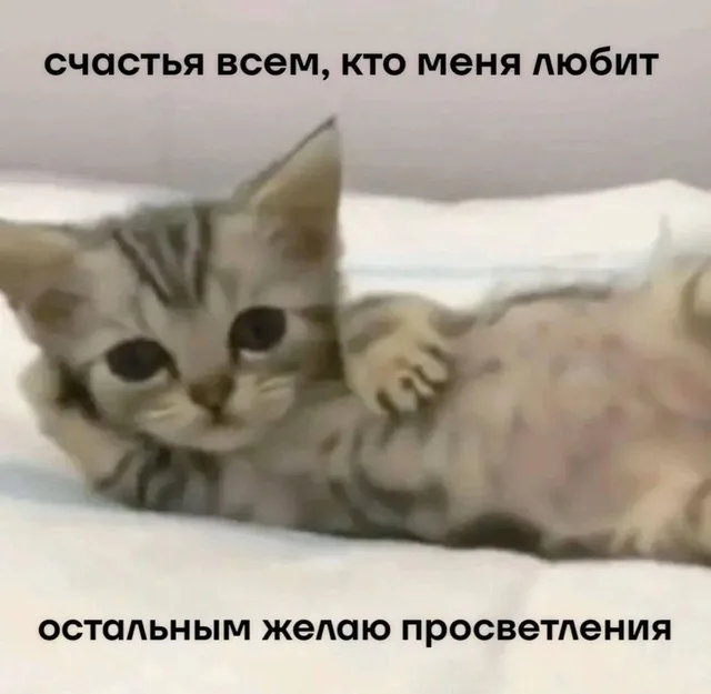 Счастья всем, кто меня любит