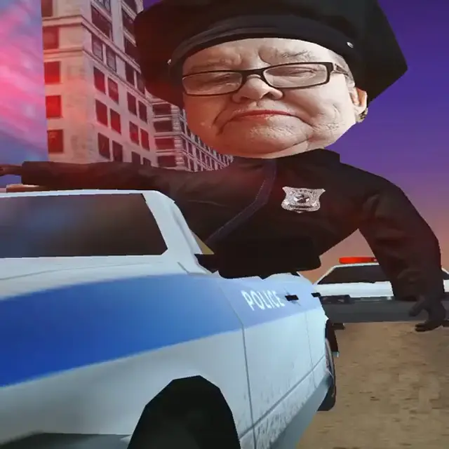 Полицейская погоня с бабушкой