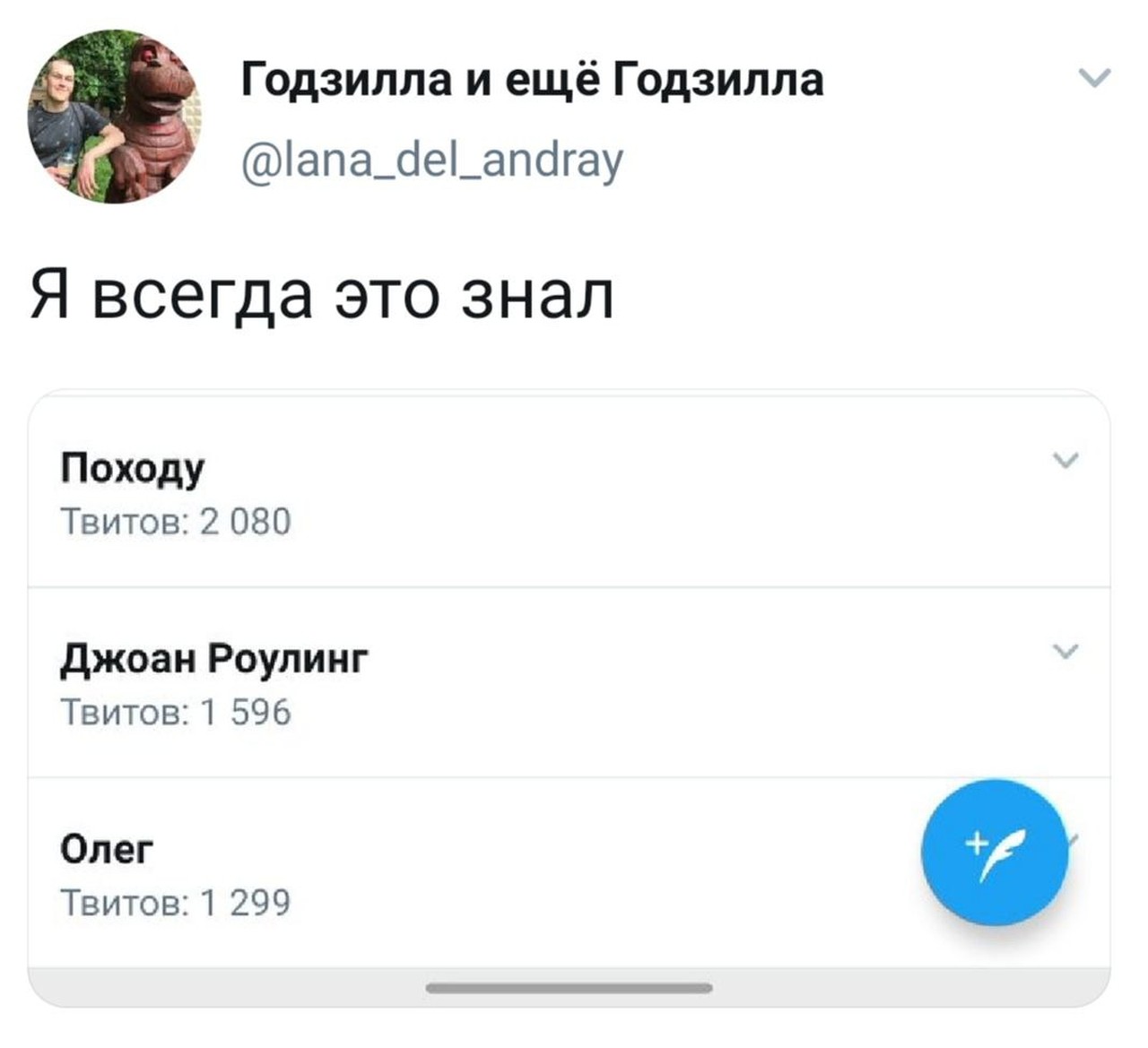 Походу Джоан Роулинг — Олег