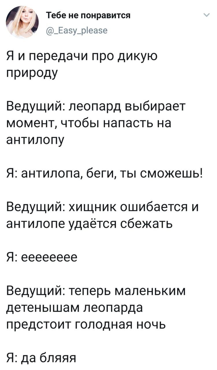 Эмоциональные качели при просмотре дикой природы