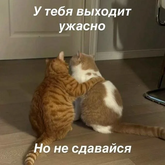 У тебя выходит ужасно, но не сдавайся
