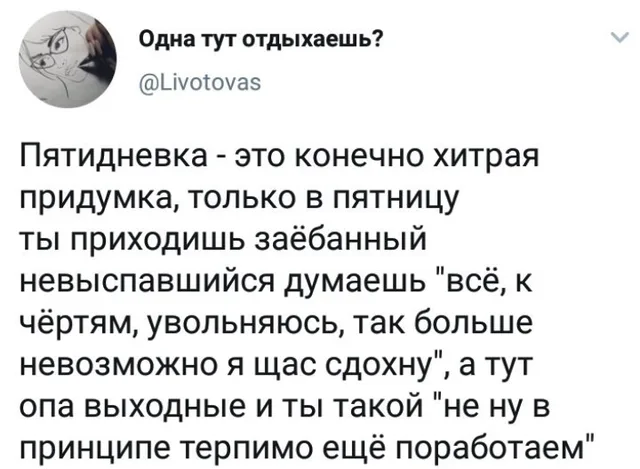 Скриншот твита с длинным текстом — Автор поста