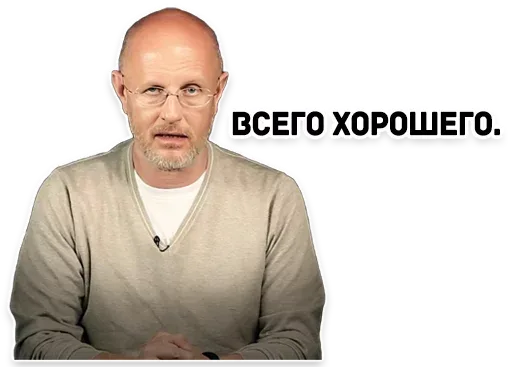 Статичное изображение, персонаж просто смотрит в камеру. — Дмитрий Пучков