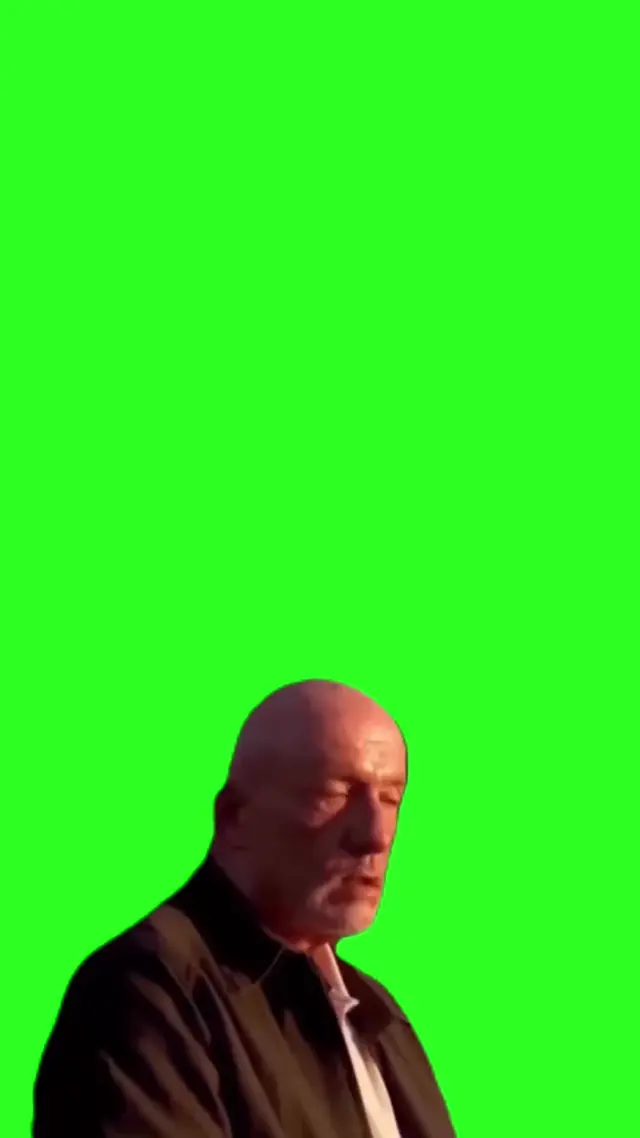 Уолтер Уайт и Майк на хромакее