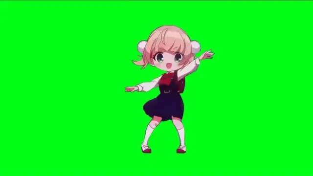 Девочка танцует