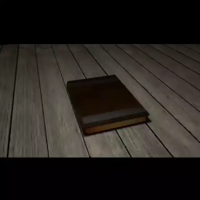 Магическая книга открывается на хромакее