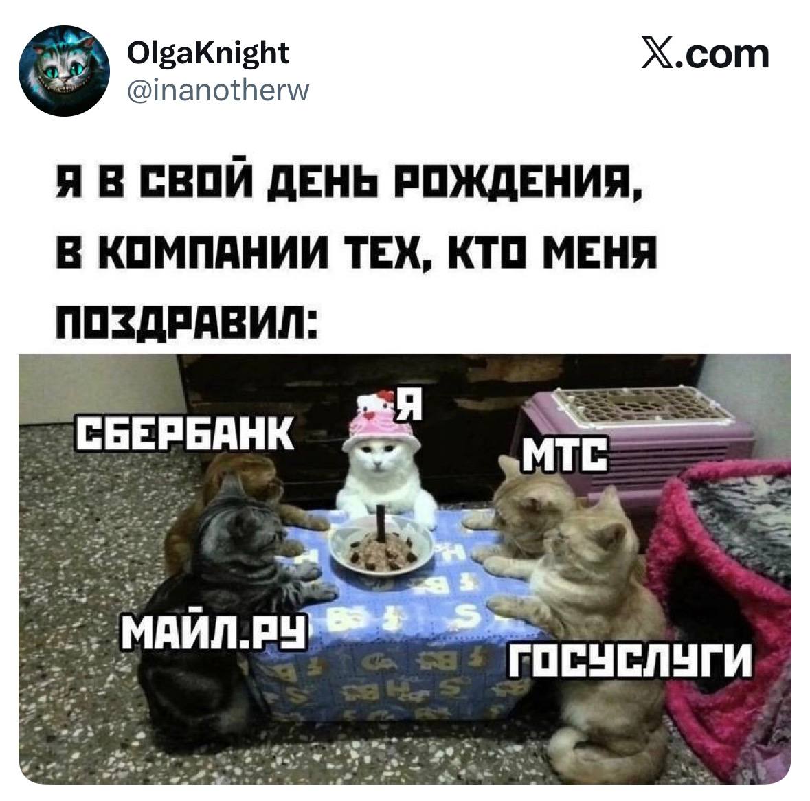 Я в свой день рождения в компании тех, кто меня поздравил
