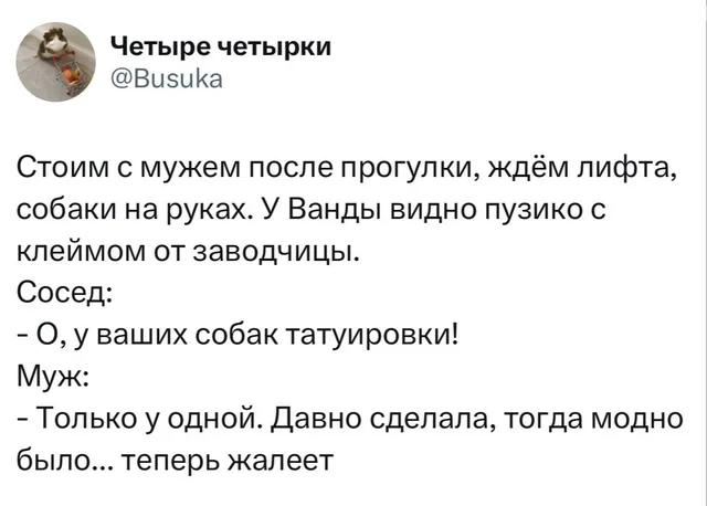 Татуировка у собаки