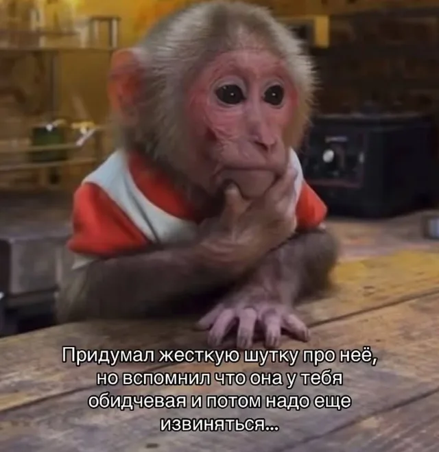 Придумал жесткую шутку, но она обидчивая