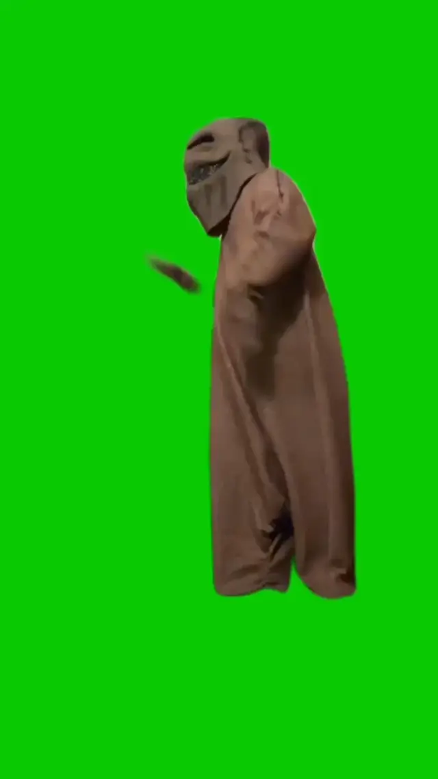 Уги Буги танцует на зеленом фоне