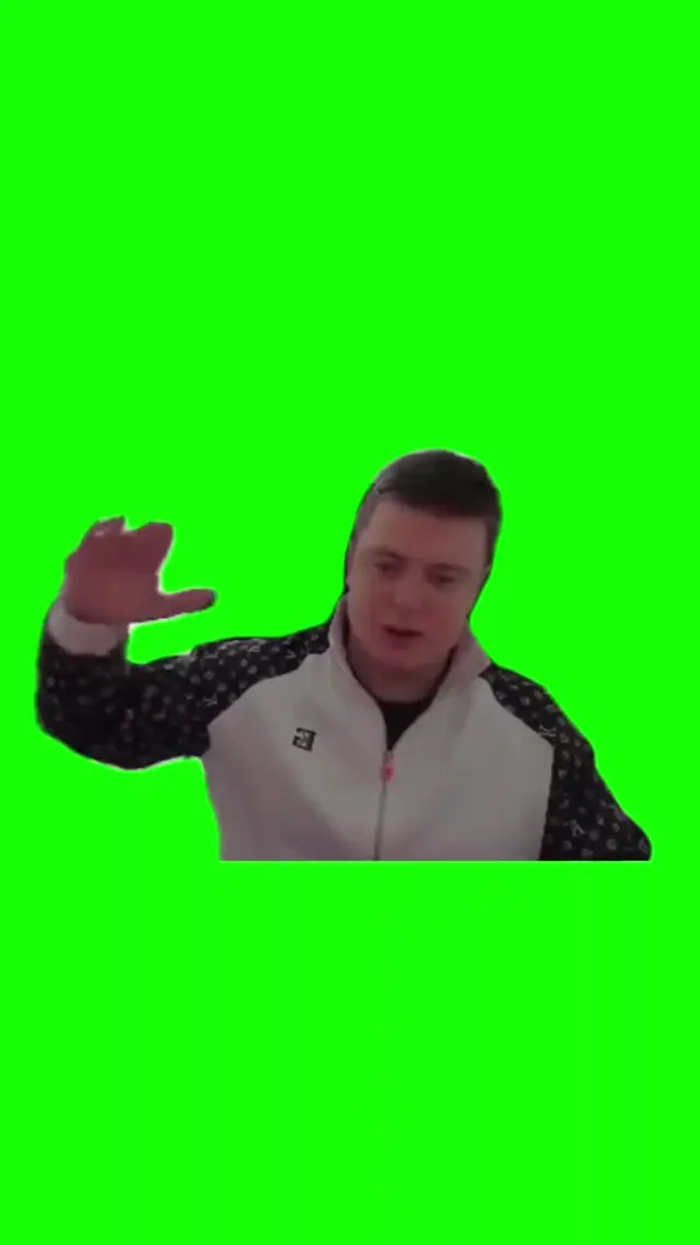 Парень танцует под Position Number 2 на хромакее